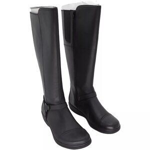 Clarks Women's Cheyn Lindie Leather Ortholite Tall leather boots Brand new